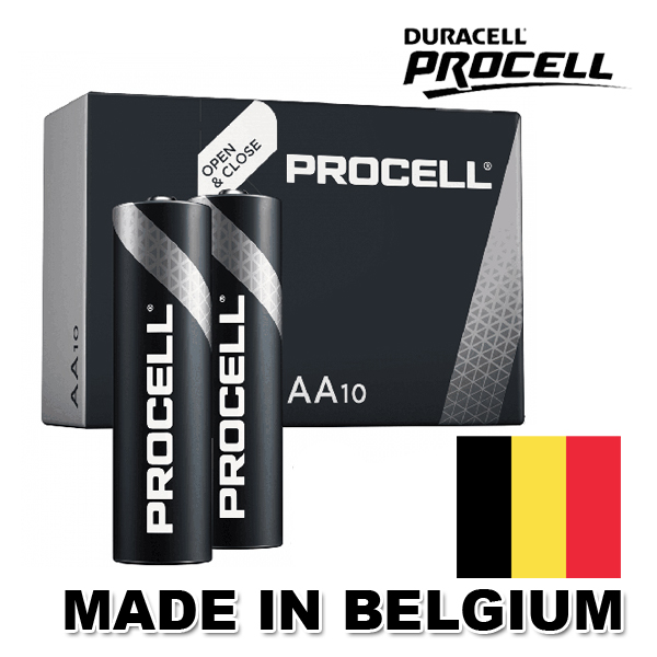Алкална батерия DURACELL PROCELL AA, LR6, MN1500 1.5V Произведени в Белгия Алкална батерия DURACELL PROCELL AA, LR6, MN1500 1.5V Произведени в Белгия